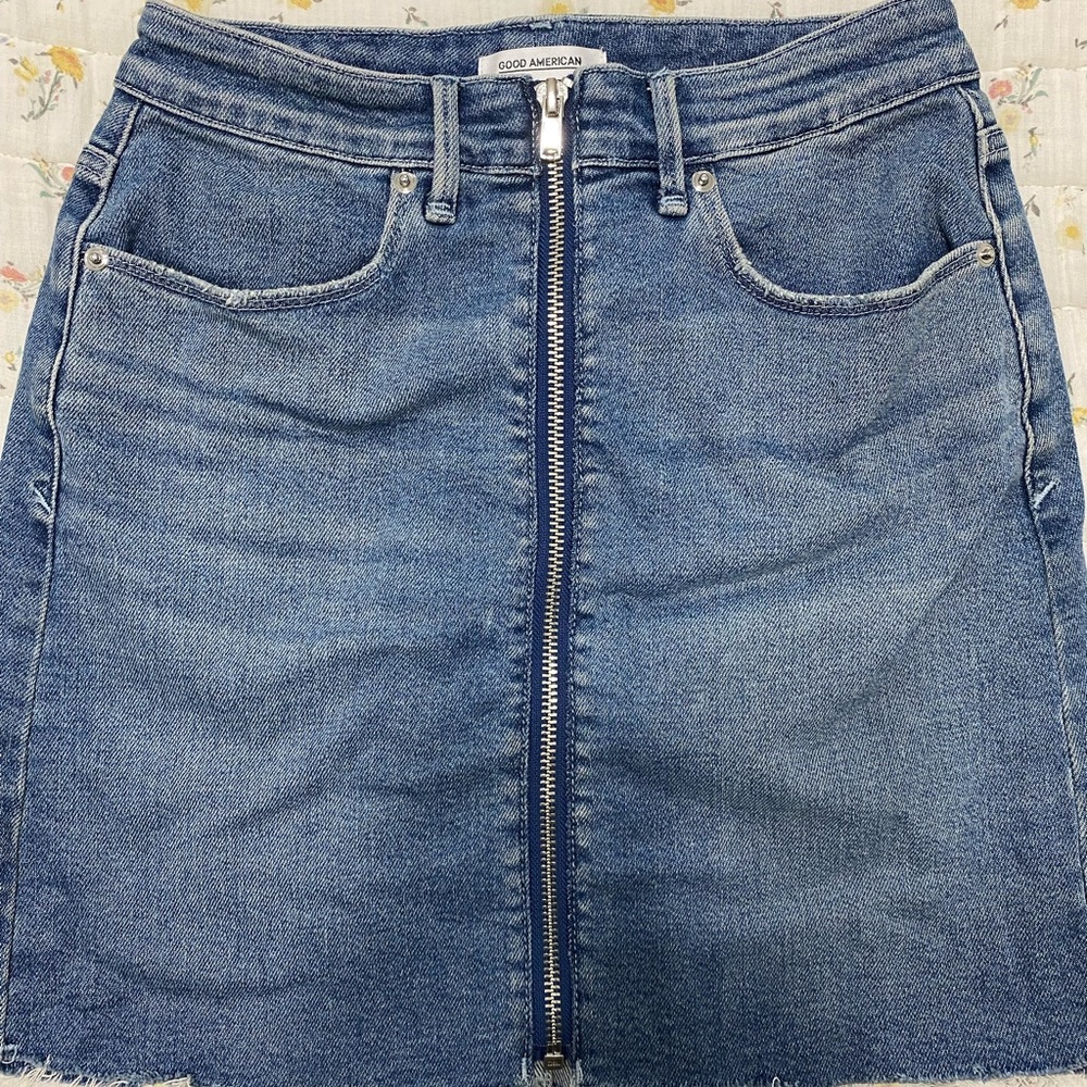 Good American Denim Skirt